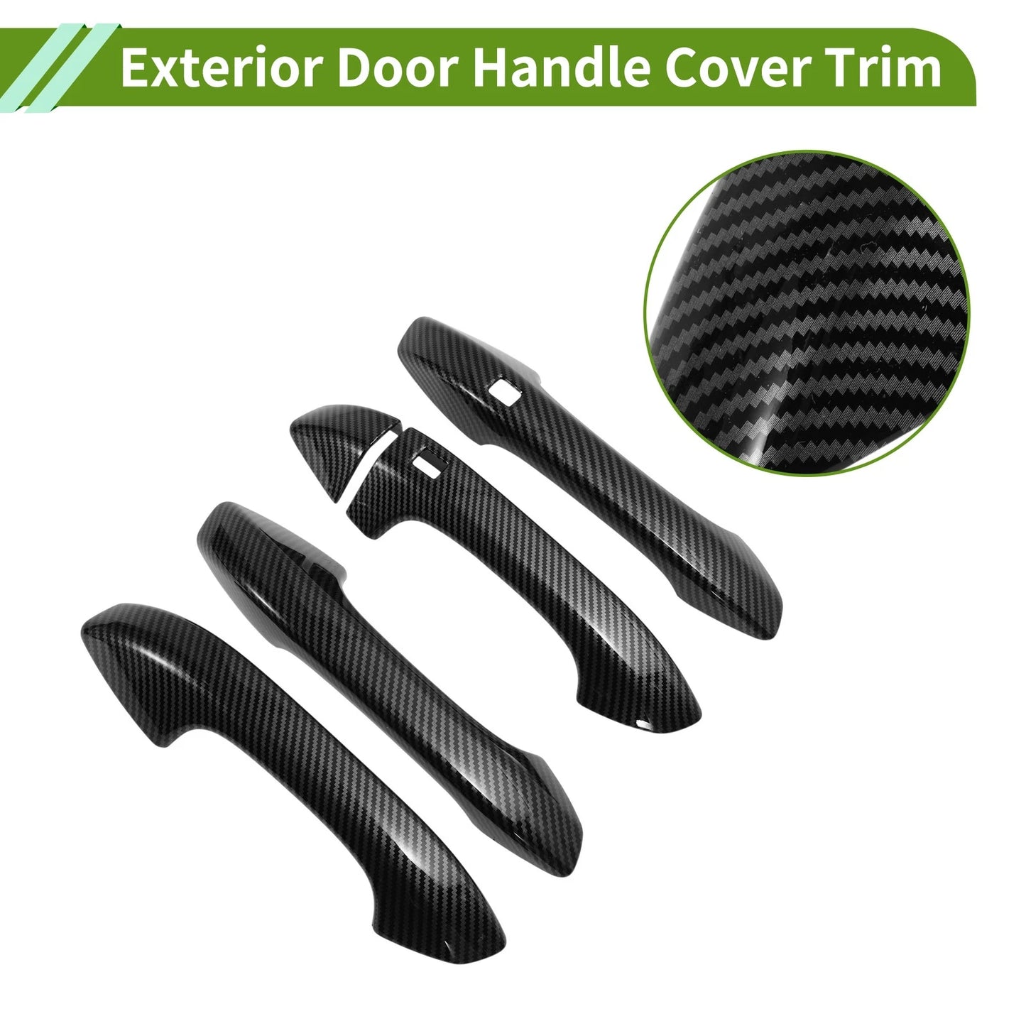 Carbon Fiber Black Exterior Door Handle Cover Trim for Kia K5 (2020-2025)