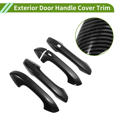 Carbon Fiber Black Exterior Door Handle Cover Trim for Kia K5 (2020-2025)