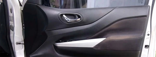2 x Inner Door Handles Black Chrome for Nissan Navara NP300 D23 (2015-2023)