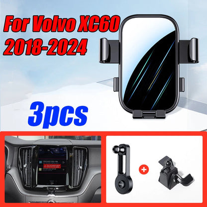 Car Cell Phone Holder Stand Mount Clip for Volvo XC60 (2018–2024)