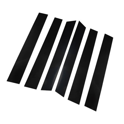 6 x Black Window Pillar Posts for 2007-2011 Honda CRV Door Trim Covers