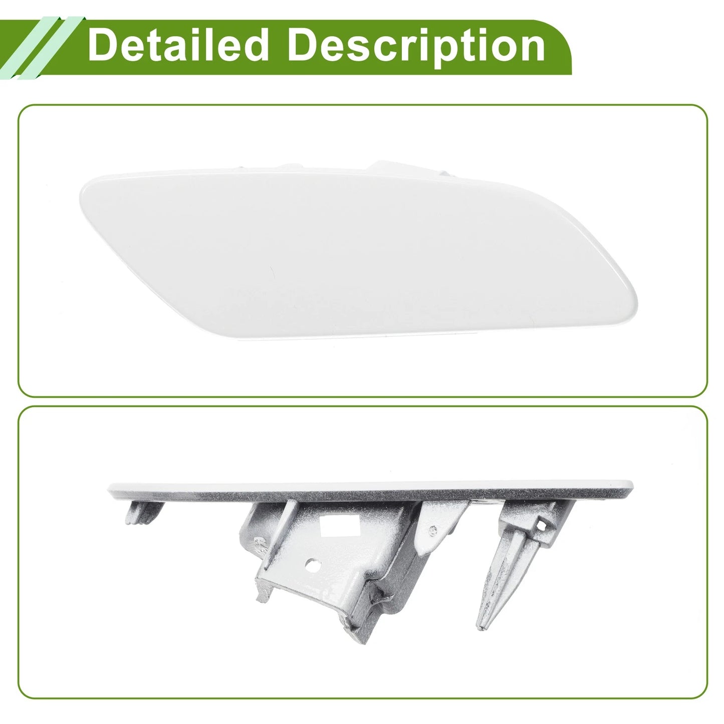 Right Washer Nozzle Cover Cap for Porsche Panamera White (2017-2021)