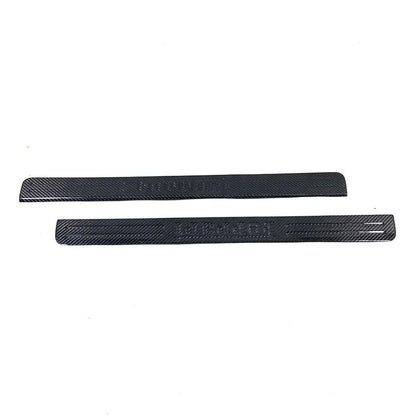 Real Carbon Fiber Door Sill Welcome Pedal Cover Trim Fit For Ferrari F458 F488