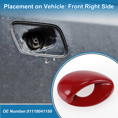 Bumper Headlight Washer Nozzle Cover Cap for BMW M3 (2008-2013) Red