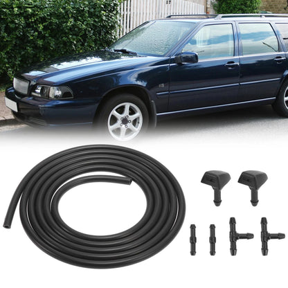 7pcs Windshield Wiper Fluid Squirter Nozzles for Volvo V50 C70 S40 (2004-2013)