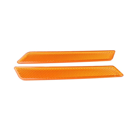 2 x Reflectors Saddle Bag Latch Covers Yellow for Harley Touring Road Glide (2014+)