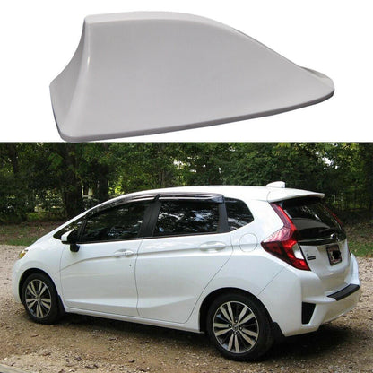 Universal White Shark Fin Car Roof Antenna Cover for FM/AM Signal Radio