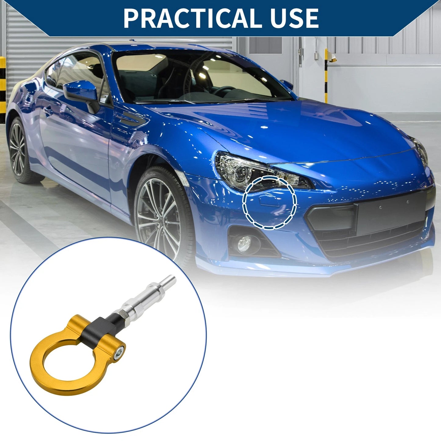 Metal Tow Hook Ring 20.4cm for Honda S2000 (2000-2009)