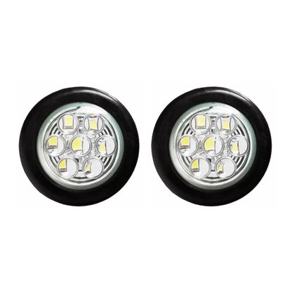 2" 7 LED Round Truck Trailer Side Marker Clearance Tail Light 24V