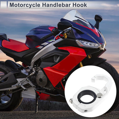 Motorcycle Hanging Hook Hexagonal Aluminum Alloy White for Scooters