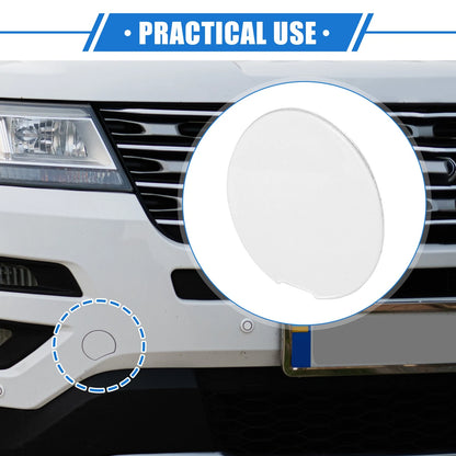 Front Bumper Tow Hook Cover for Ford Explorer (2011-2015) White