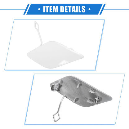 Front Bumper Tow Hook Eye Hole Cap for Mercedes-Benz E350 (2010-2013) White