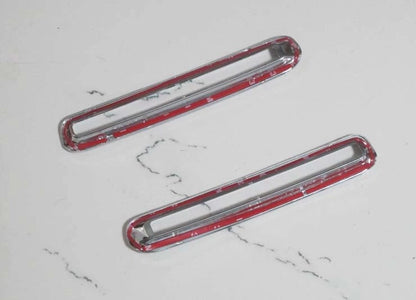 Chrome Rear Fog Light Lamp Cover Trim for 2009-2010 Acura TSX Sedan 2 x Covers