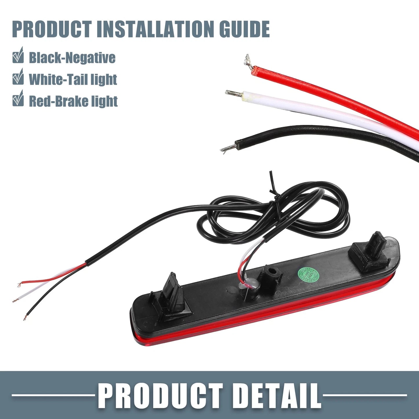 LED Rear Bumper Fog Brake Light Red Lens for Suzuki Vitara (1998-2005)