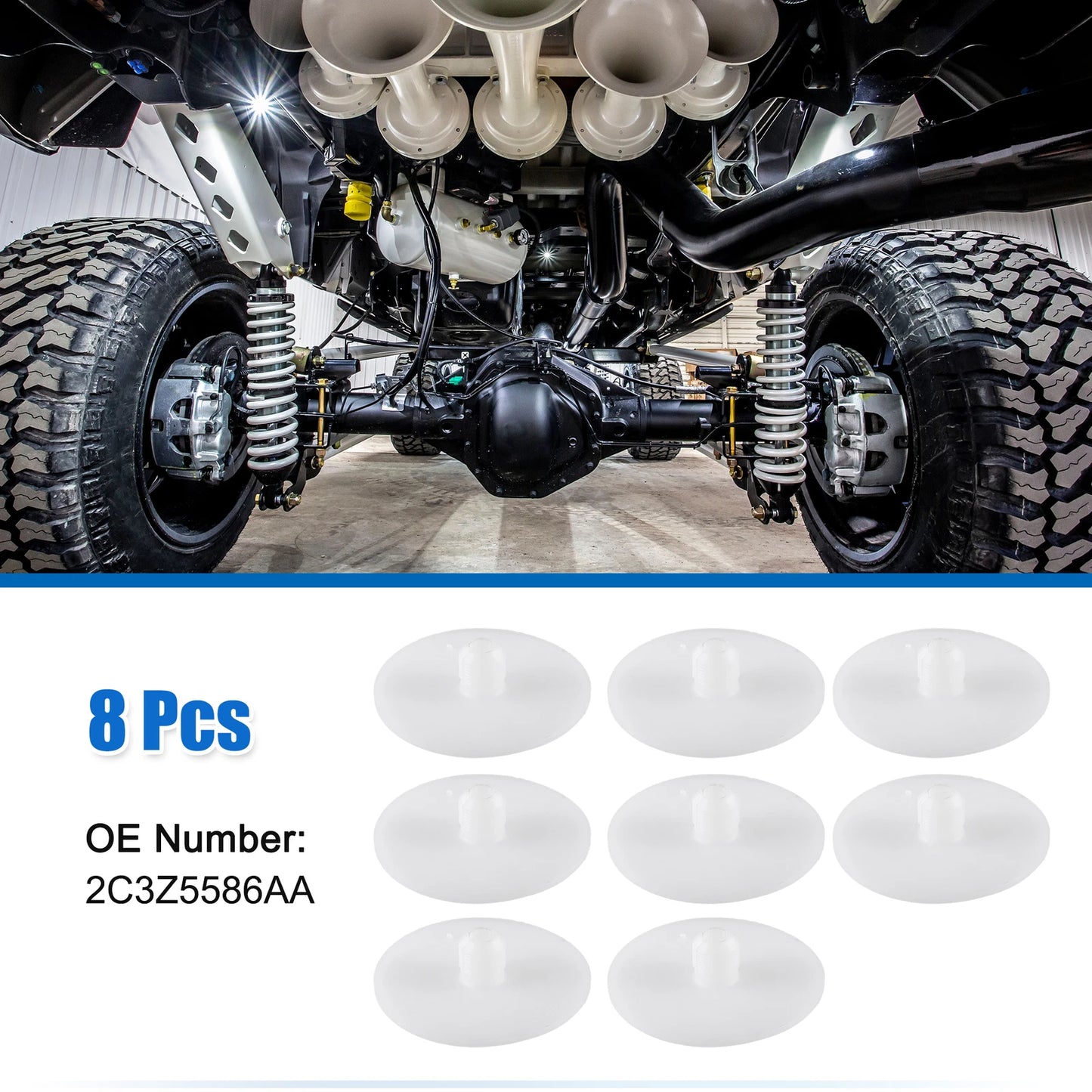 8pcs Leaf Spring Helper Insulator Pads for Ford E-150 (2004-2014)