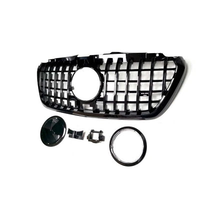 Black Front Bumper Grille Grill for Benz Sprinter W907 2019-2024