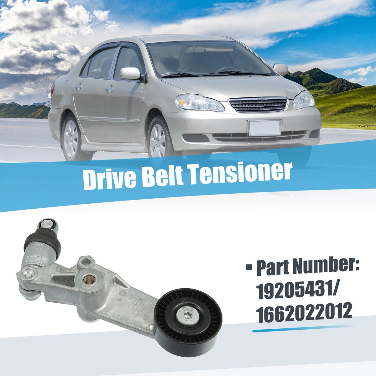 Belt Tensioner Pulley Assembly for Toyota Corolla (1998-2008)