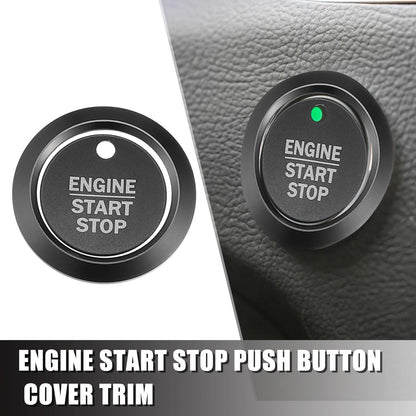 Engine Start Stop Button Cover Kit for Ford F-150 (2016-2021) Black