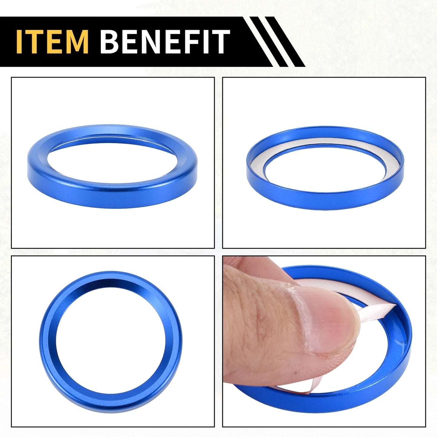 Engine Start Stop Button Cover Ring for Ford Maverick (2022) Blue