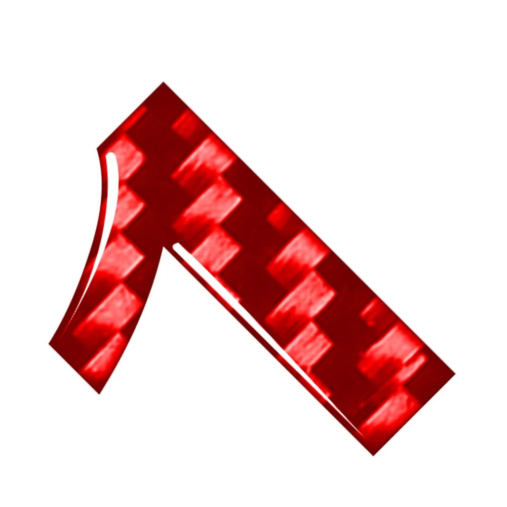 Carbon Red Window Door Wall Car Badge Emblem Decal Sticker for Make & Model