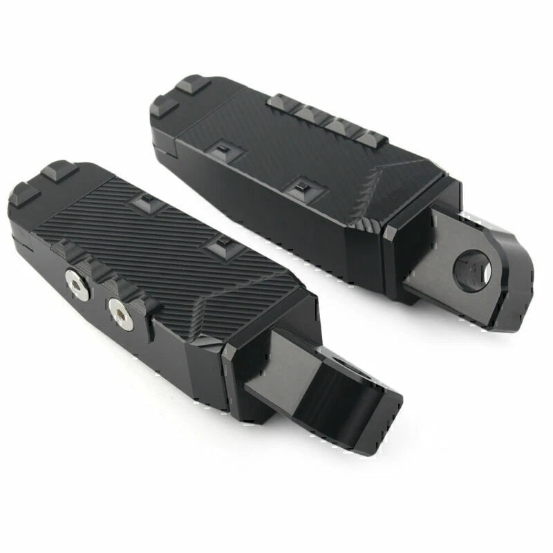 Black Rear Footrests Pegs for Suzuki GSXR600/750/1300 Hayabusa (2001-2023)