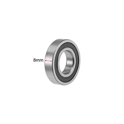 Ball Bearings 17x35x8mm Double Sealed Chrome Steel 5pcs