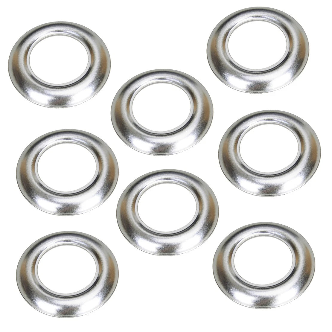50Pcs 3/4" Chrome Bezels for Truck Trailer LED Marker Light Covers