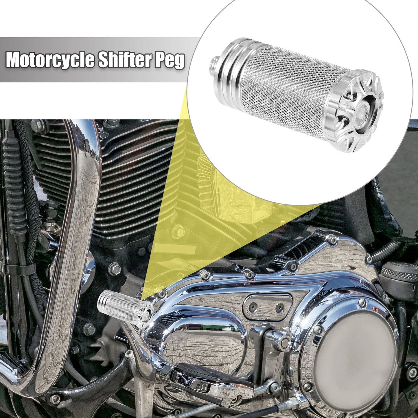 2 x Shifter Peg Shift Lever CNC for Harley Davidson Dyna Chrome