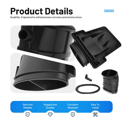 Air Box Intake Duct & Cover for Yamaha Raptor 660R YFM660R 2001-2005