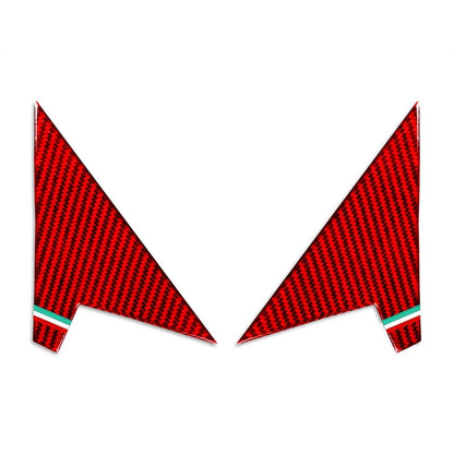 Red Interior Rearview Mirror A Pillar Trim for Alfa Romeo Giulia (2017-2024)