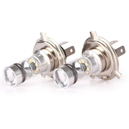 1800LM 6000K H4 100W White LED Fog Daytime Light Bulbs for Car