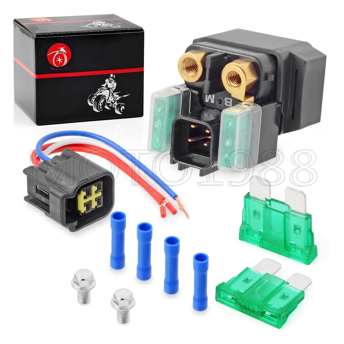 Starter Solenoid Relay & Plug for Yamaha XVS950/XVS650/YXZ1000/XSR700/XSR900