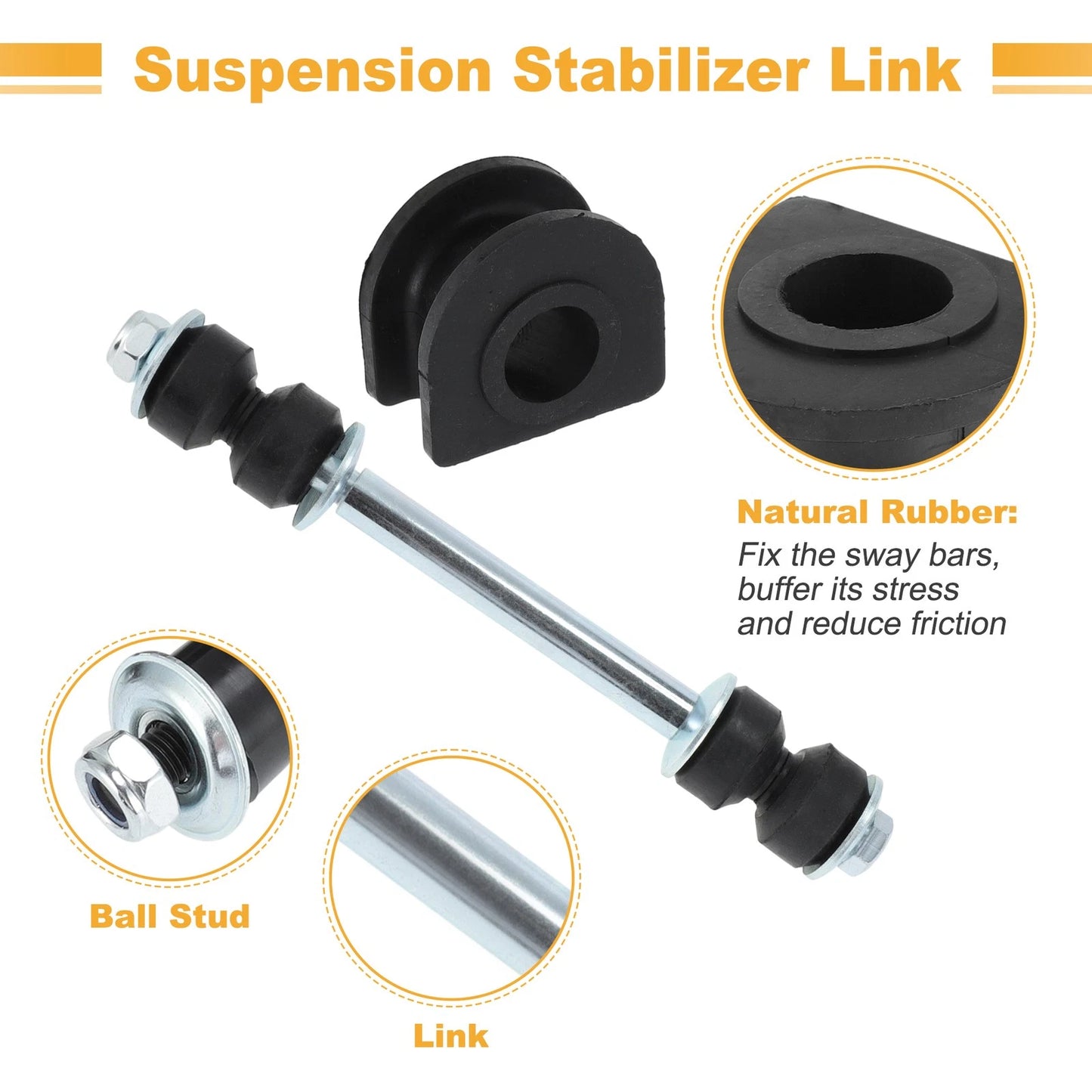 End Link Stabilizer Kit for Chevrolet Silverado 1500 2500 3500 HD