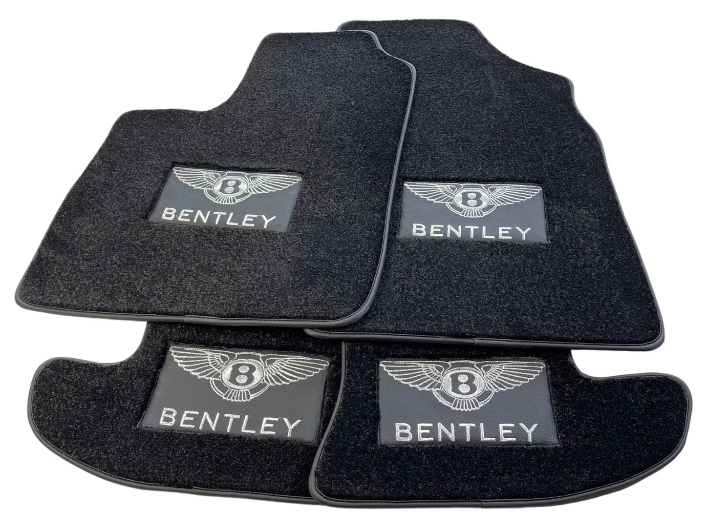Premium Black Carpets Floor Mats Set for Bentley Continental GT