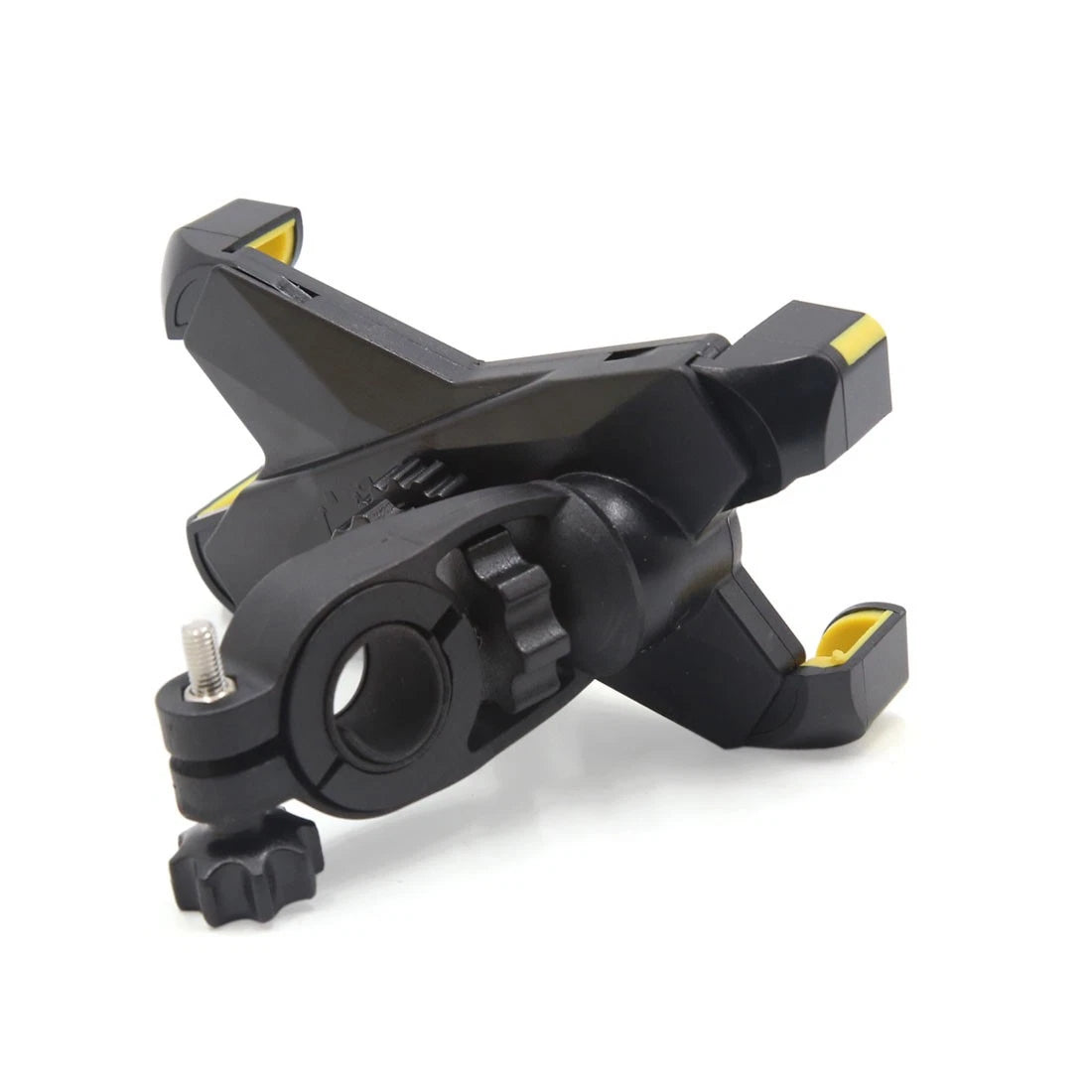 Handlebar Cell Phone Mount Holder Stand / Yellow Adjustable / for Motorcycle