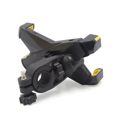 Handlebar Cell Phone Mount Holder Stand / Yellow Adjustable / for Motorcycle