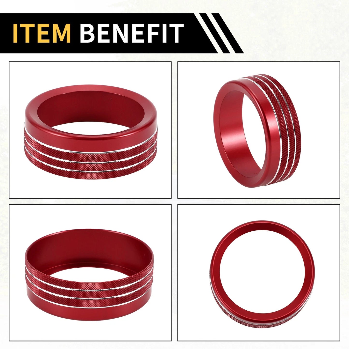 Red Gear Shift Control Switch Knob Cover Ring for Ford Maverick (2022)