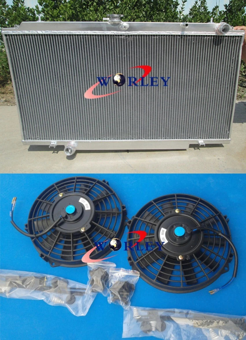 Alloy Radiator & 16" Fans for Nissan Patrol GU Y61 2.8L 3.0L (1999-2013)