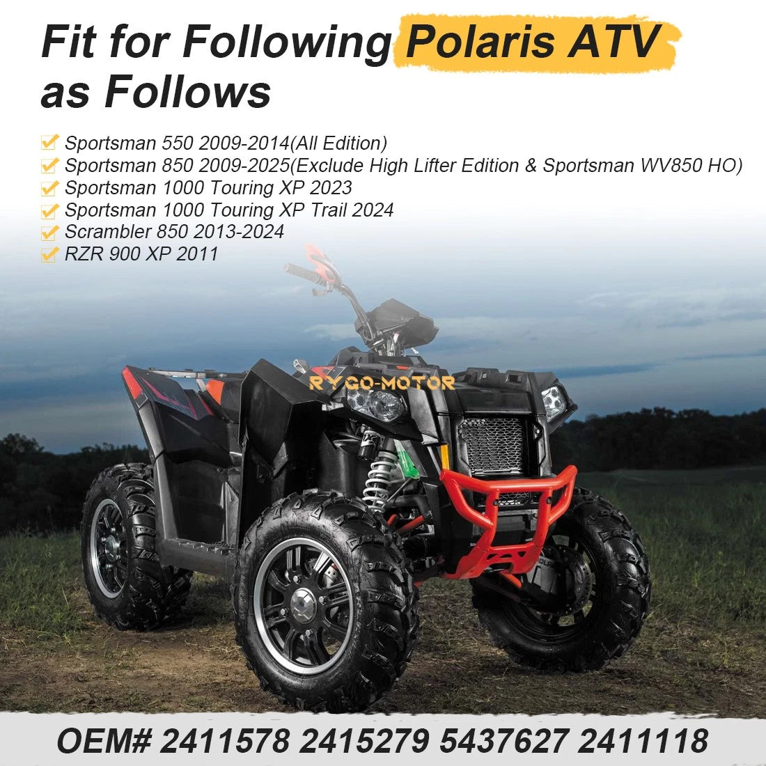 Aluminum Radiator for Polaris General XP 4 1000 (2017–2025)
