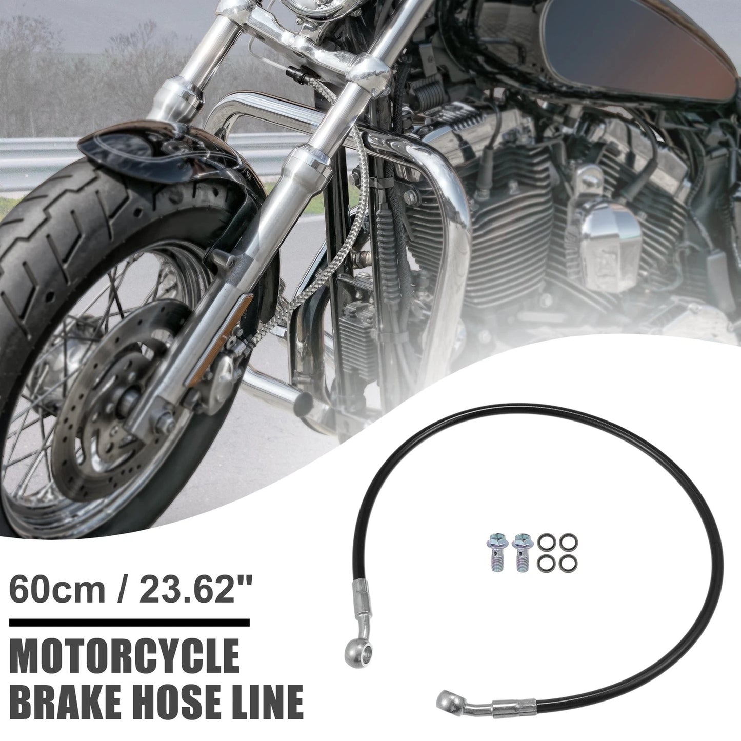 Brake Hose / 60cm / Hydraulic Brake Line for Motorcycle