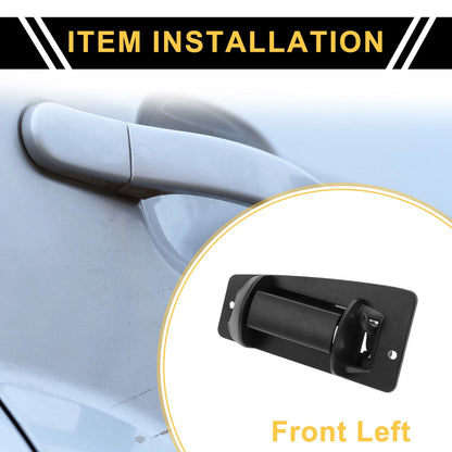 Front Left Exterior Door Handle for Chevrolet Silverado 2500 (1999-2004) Black