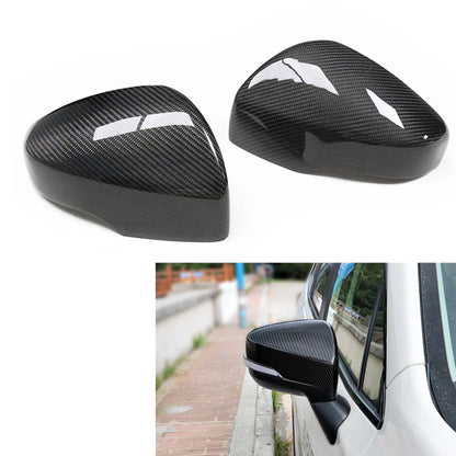 Rear Mirror Cover Cap for 2017-20 Subaru Impreza XV Legacy Outback Carbon Fiber