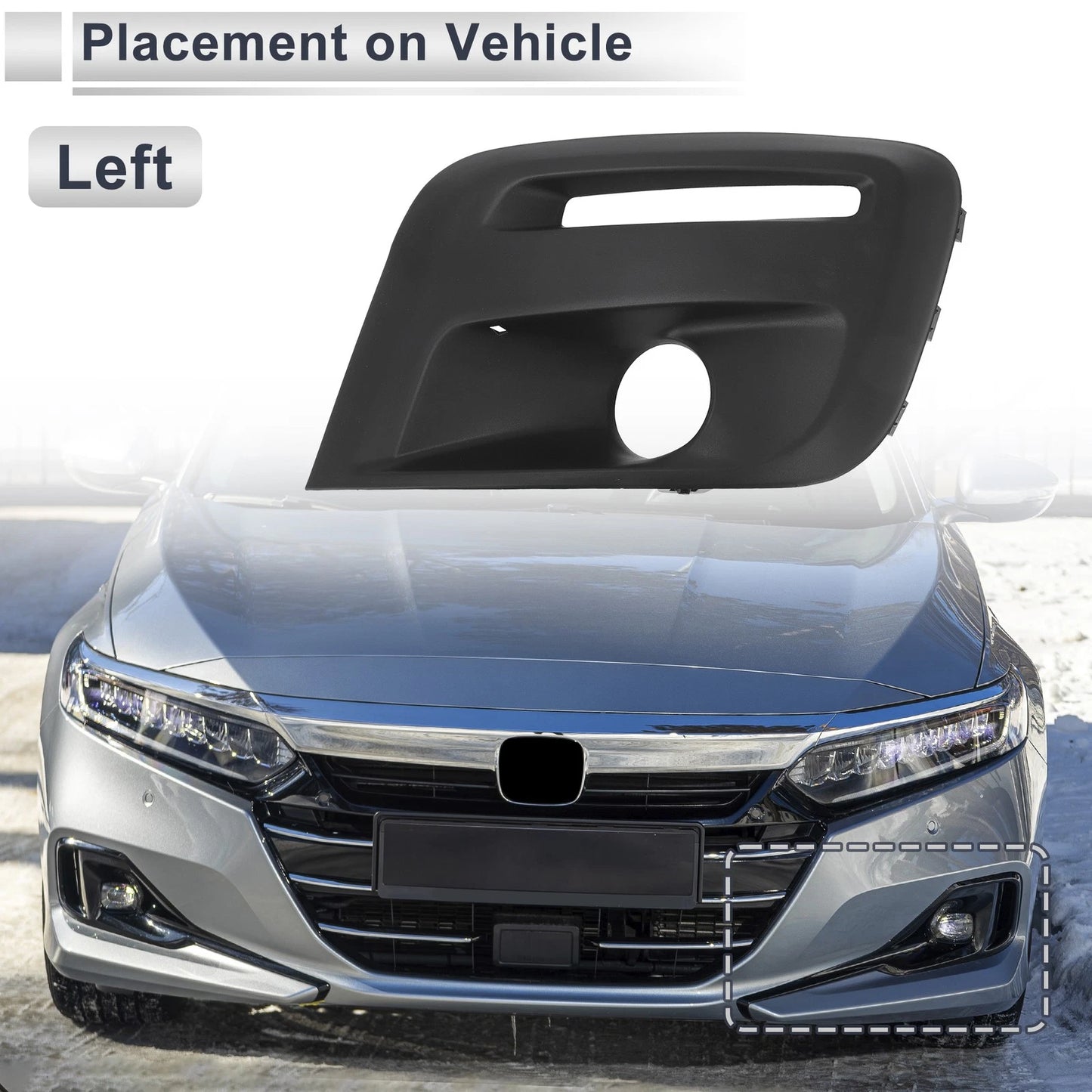 Front Left Fog Light Grill for Nissan Partner (2015-2018)