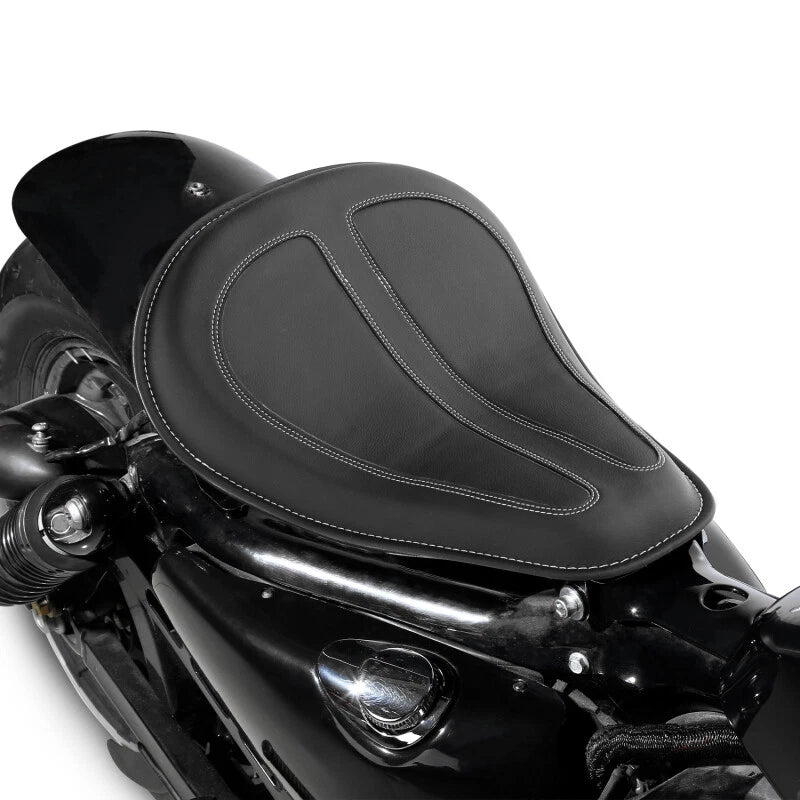 Solo Driver Seat w/ Spring Brackets for Harley Sportster XL 883 1200 (2004-2023)