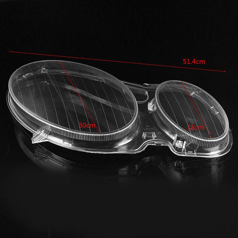 Headlight Lens Covers 2 x Left & Right for Benz W211 E350 E300 2002-2008