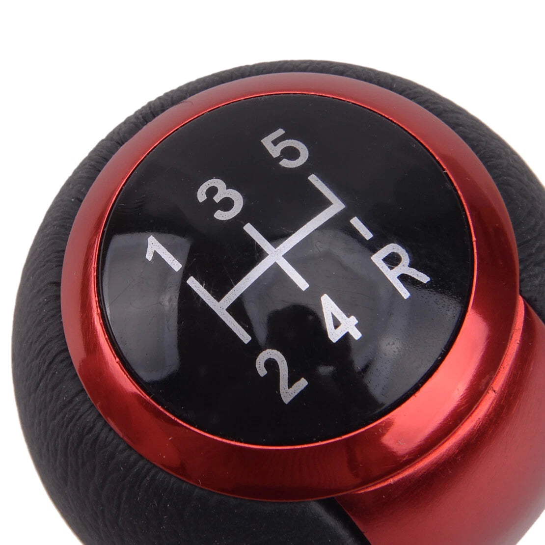 5 Speed Manual Gear Shift Knob Lever for Universal Aluminum Car - Red