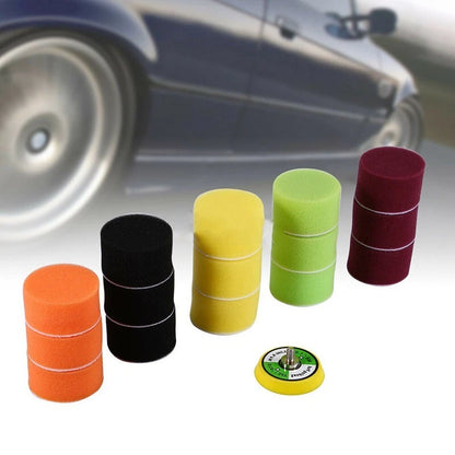 Round Sponge Flat Waxing Cleaning Detailing Polishing Pads Spare