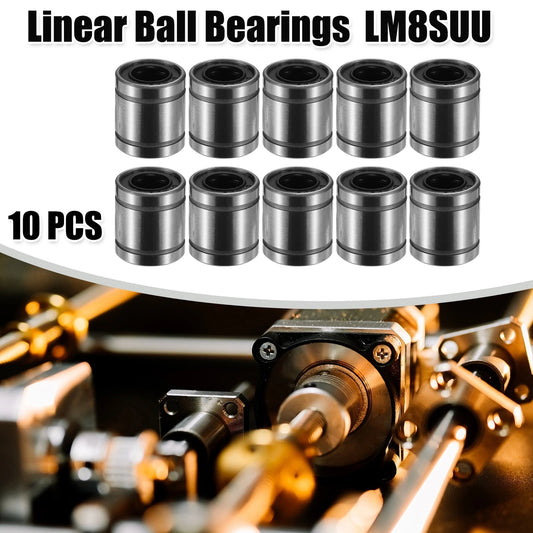 10 x 8mm IDx15mm ODx17mm Length Linear Ball Bearings for Car