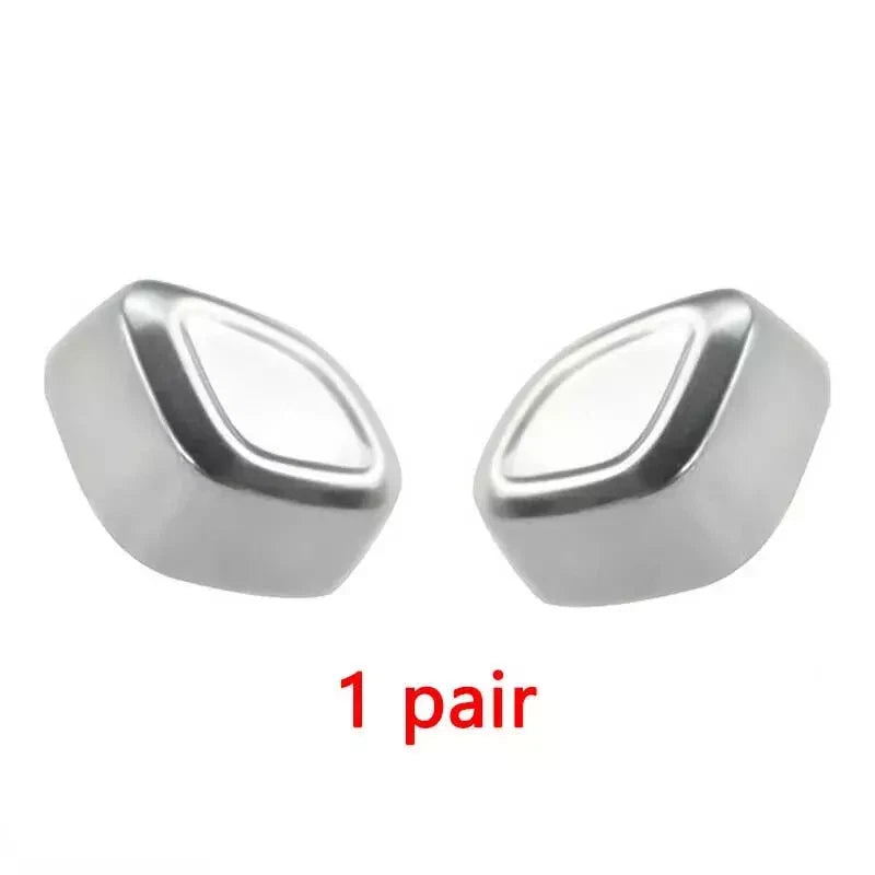 Chrome Door Seat Adjust Button Cover / 1 Pair / for Mercedes E Class (2009–2016)