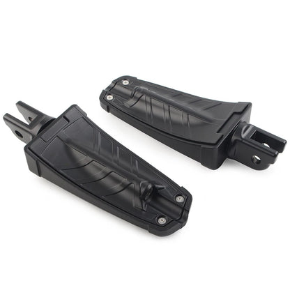 Black Front Footrests Rider Footpegs for Harley FXBB FXBR FXBRS FXLR (2018-2023)